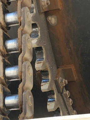 Chain drive sand dryer